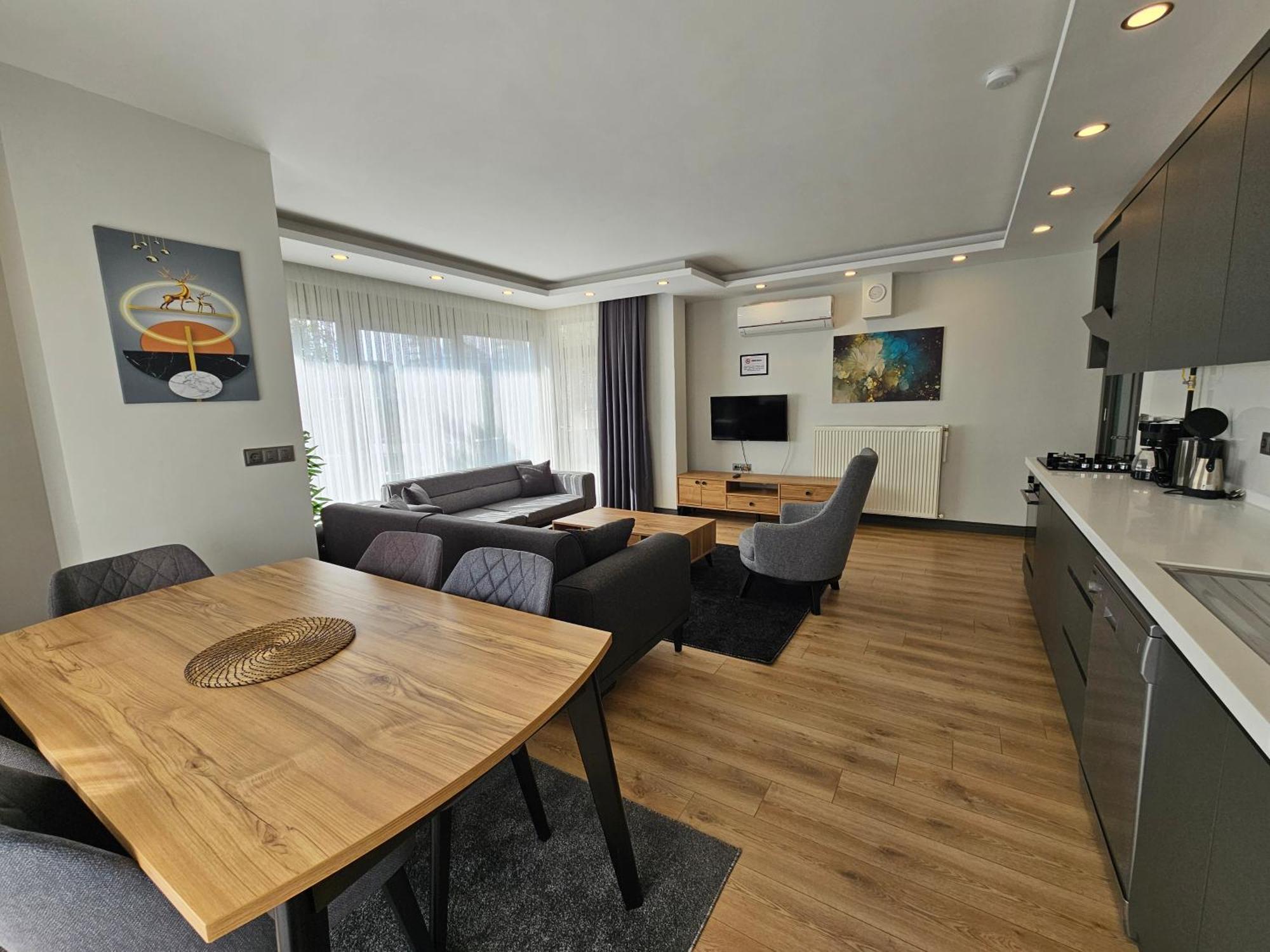 New Flats With Large Living Spaces Close To Lara Beach&kundu Entertaintment Center Daire *